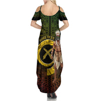 Personalised Vanuatu Custom Chiefs Day Summer Maxi Dress Pig Tusk Simple Style LT05 - Polynesian Pride