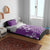 Cook Islands Bedding Set Purple Hibiscus And Stars
