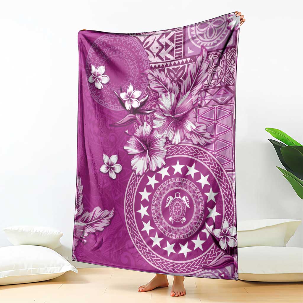 Cook Islands Blanket Fandango Hibiscus And Stars