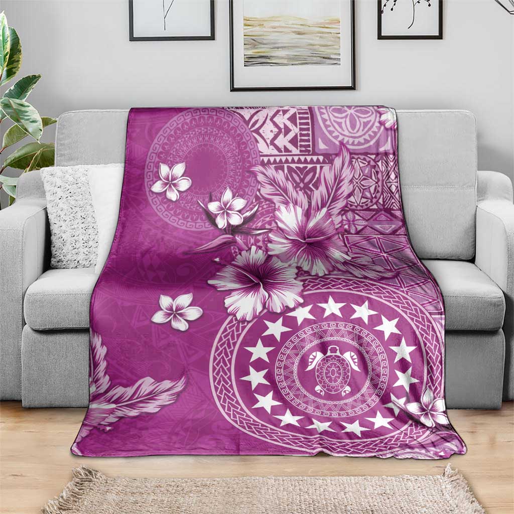 Cook Islands Blanket Fandango Hibiscus And Stars