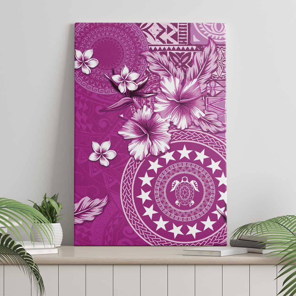 Cook Islands Canvas Wall Art Fandango Hibiscus And Stars