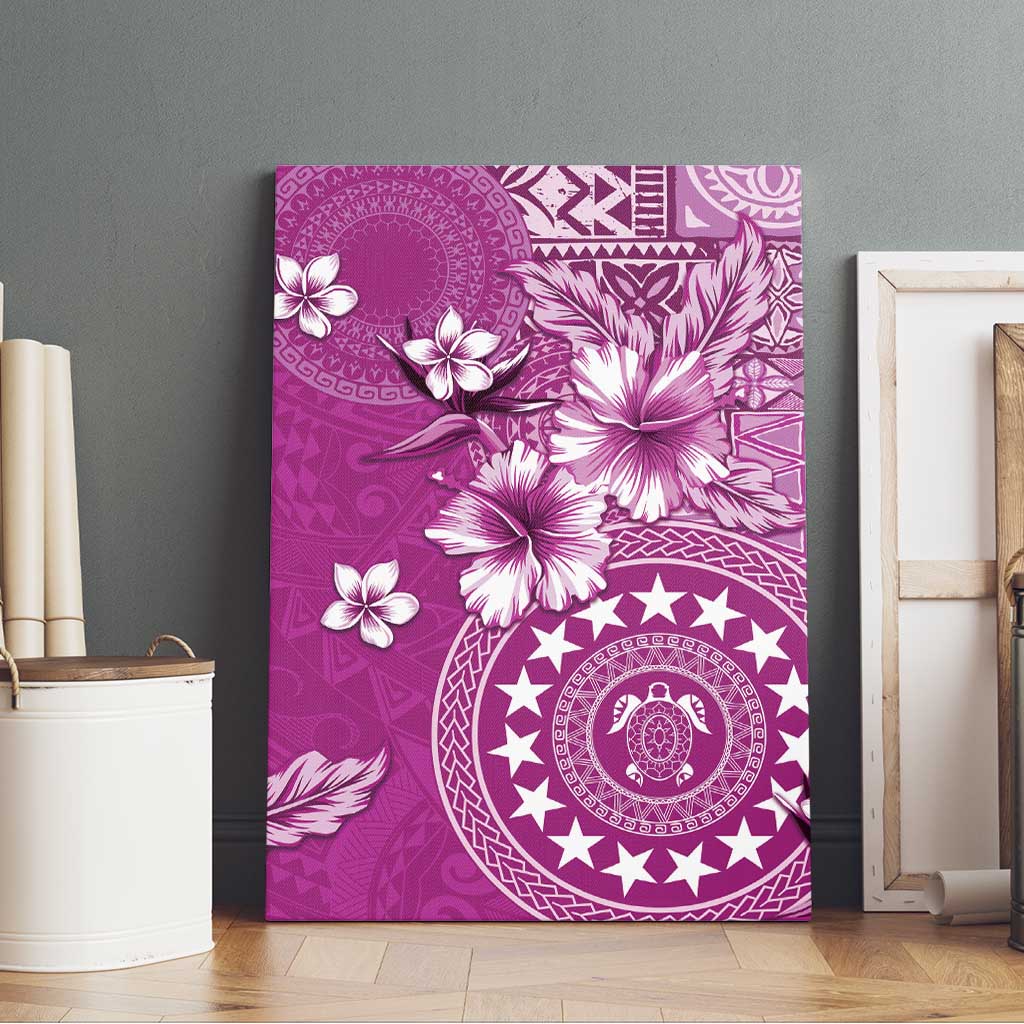 Cook Islands Canvas Wall Art Fandango Hibiscus And Stars