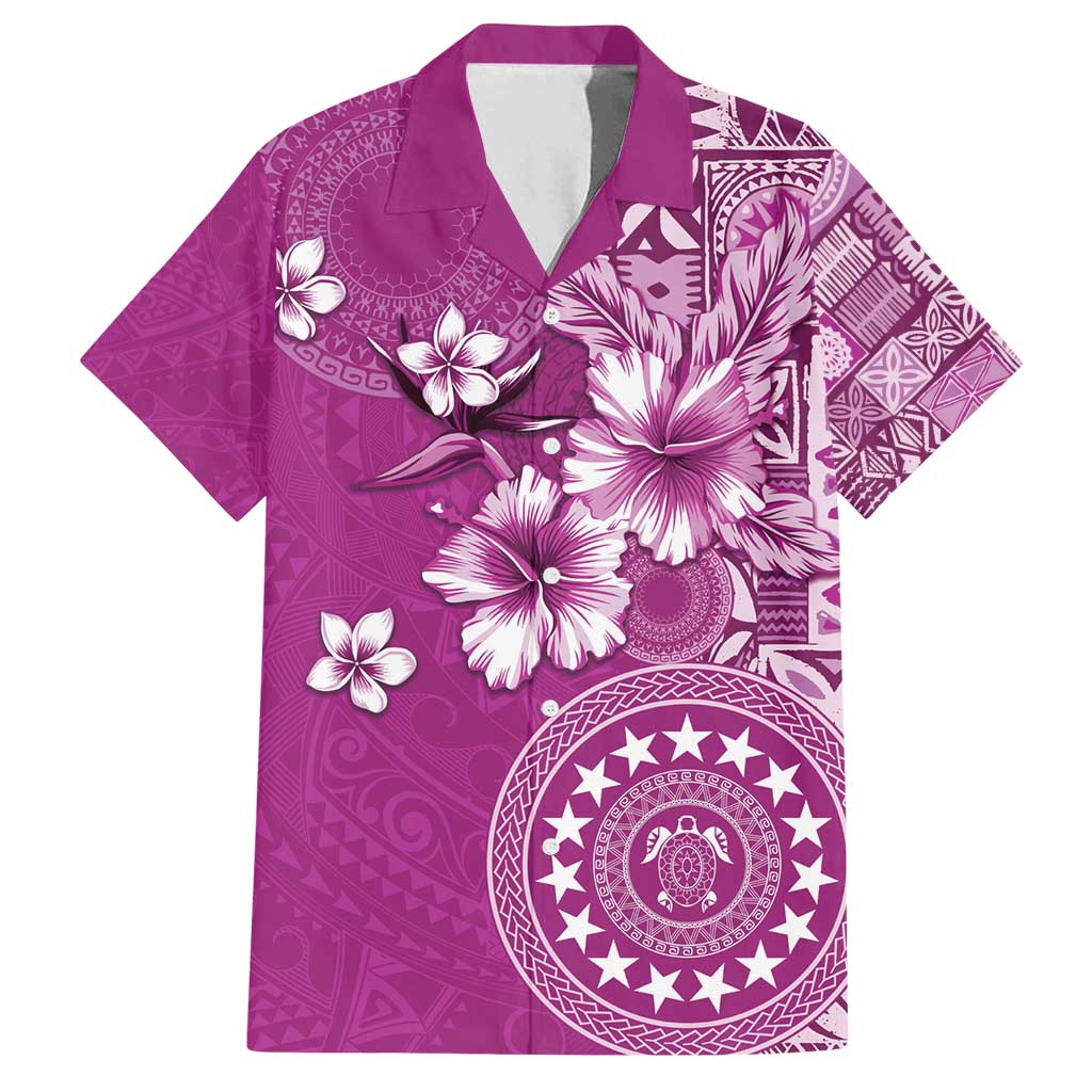 Cook Islands Family Matching Puletasi and Hawaiian Shirt Fandango Hibiscus And Stars