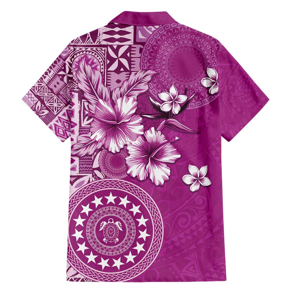 Cook Islands Family Matching Puletasi and Hawaiian Shirt Fandango Hibiscus And Stars