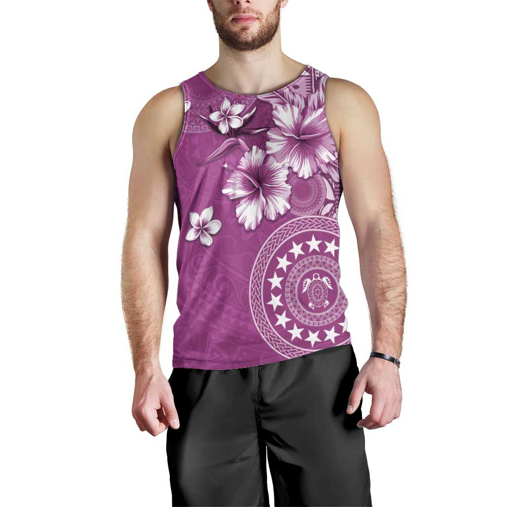 Cook Islands Men Tank Top Fandango Hibiscus And Stars