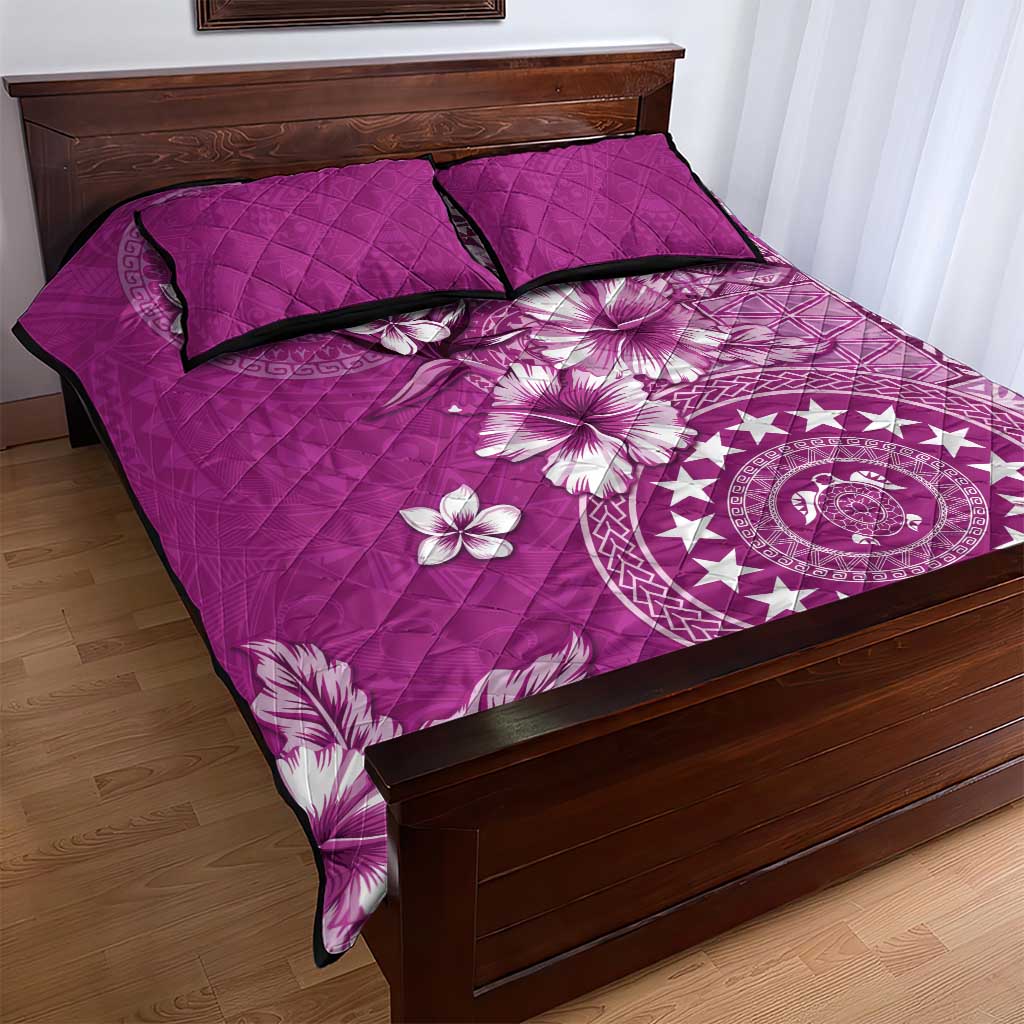 Cook Islands Quilt Bed Set Fandango Hibiscus And Stars