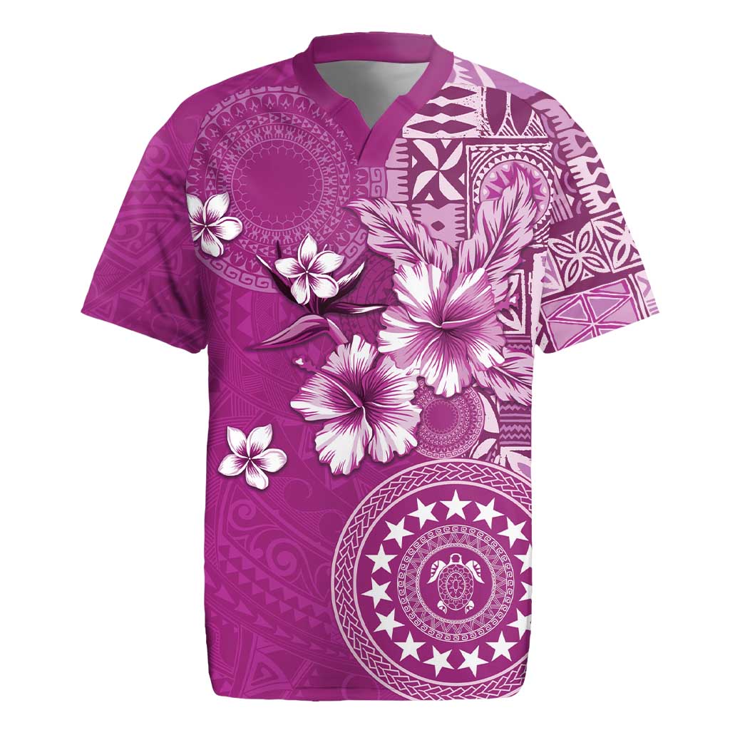 Cook Islands Rugby Jersey Fandango Hibiscus And Stars
