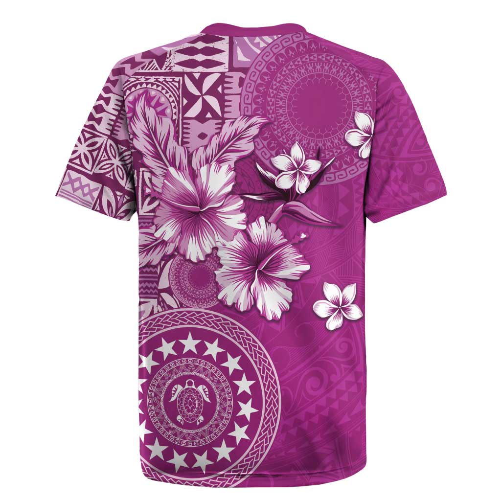 Cook Islands Rugby Jersey Fandango Hibiscus And Stars