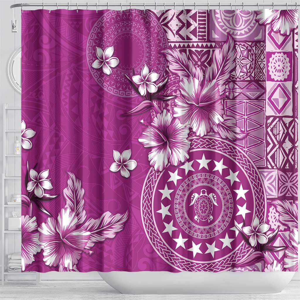 Cook Islands Shower Curtain Fandango Hibiscus And Stars