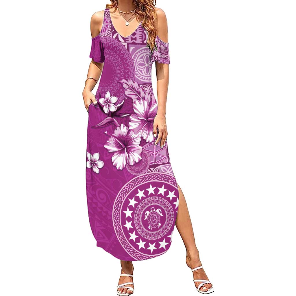 Cook Islands Summer Maxi Dress Fandango Hibiscus And Stars