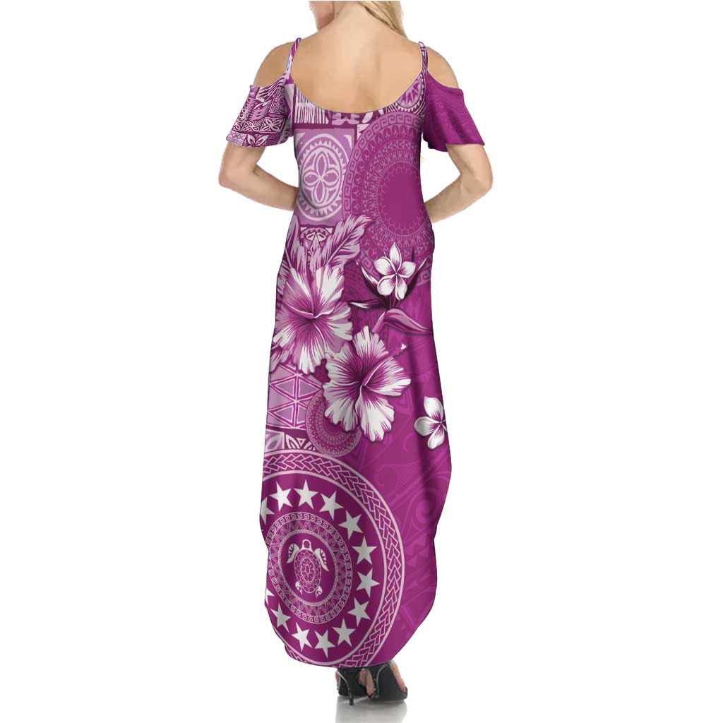 Cook Islands Summer Maxi Dress Fandango Hibiscus And Stars