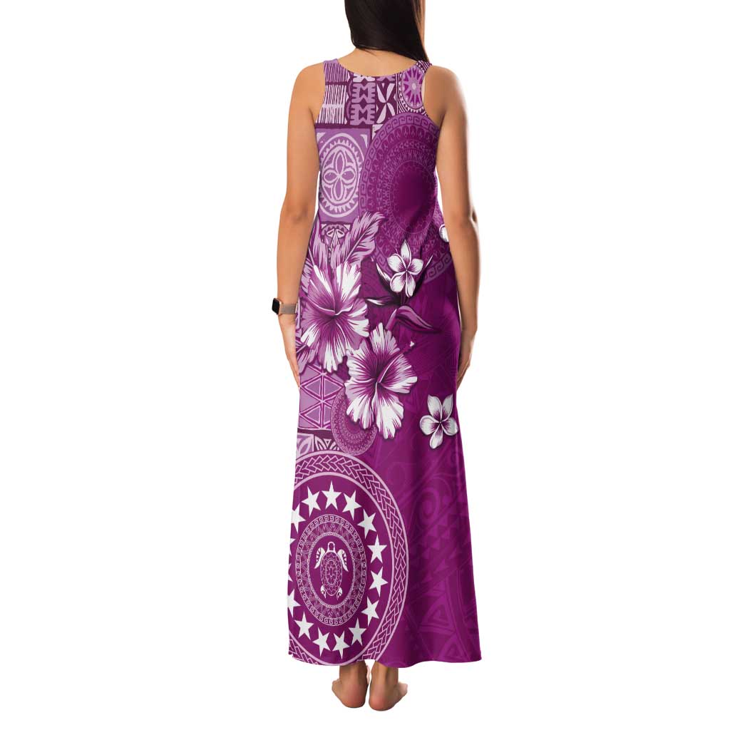 Cook Islands Tank Maxi Dress Fandango Hibiscus And Stars