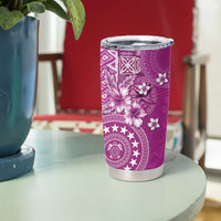 Cook Islands Tumbler Cup Fandango Hibiscus And Stars