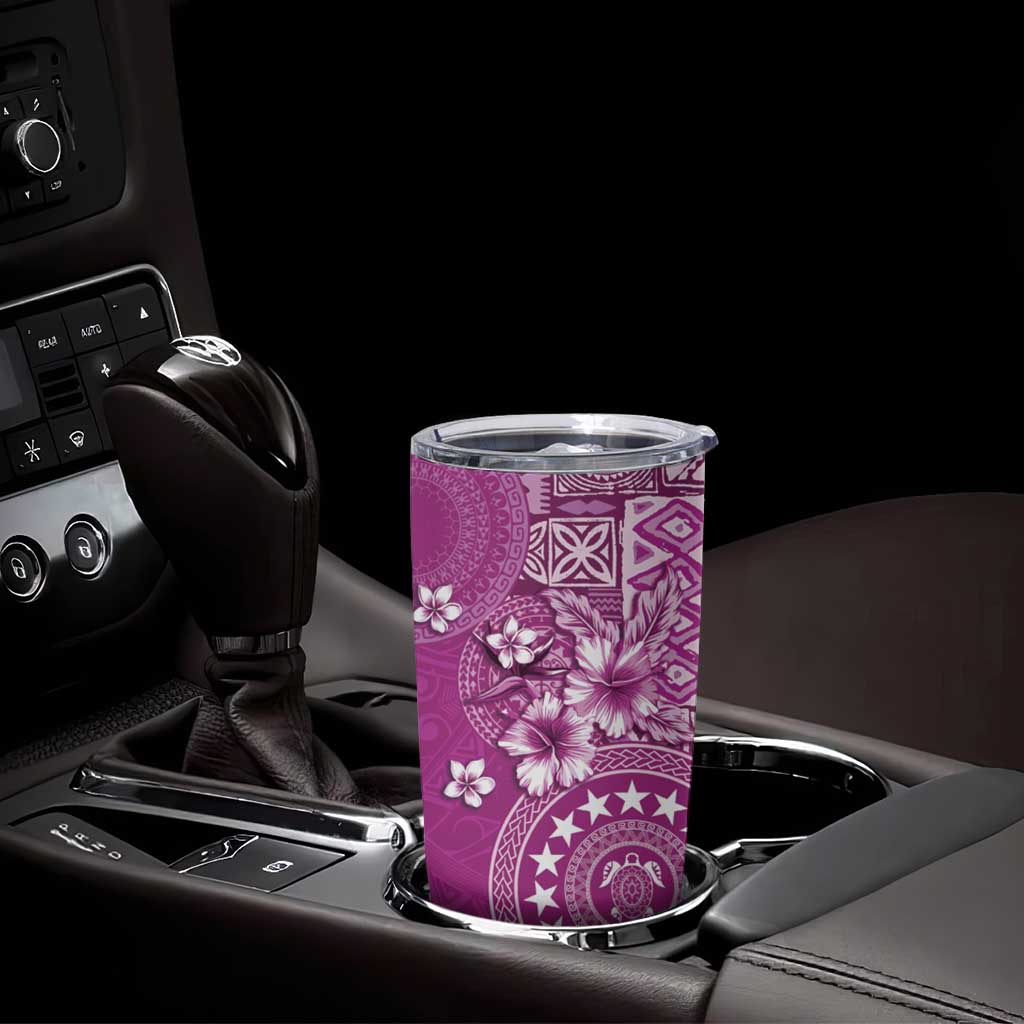 Cook Islands Tumbler Cup Fandango Hibiscus And Stars