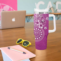 Cook Islands Tumbler With Handle Fandango Hibiscus And Stars