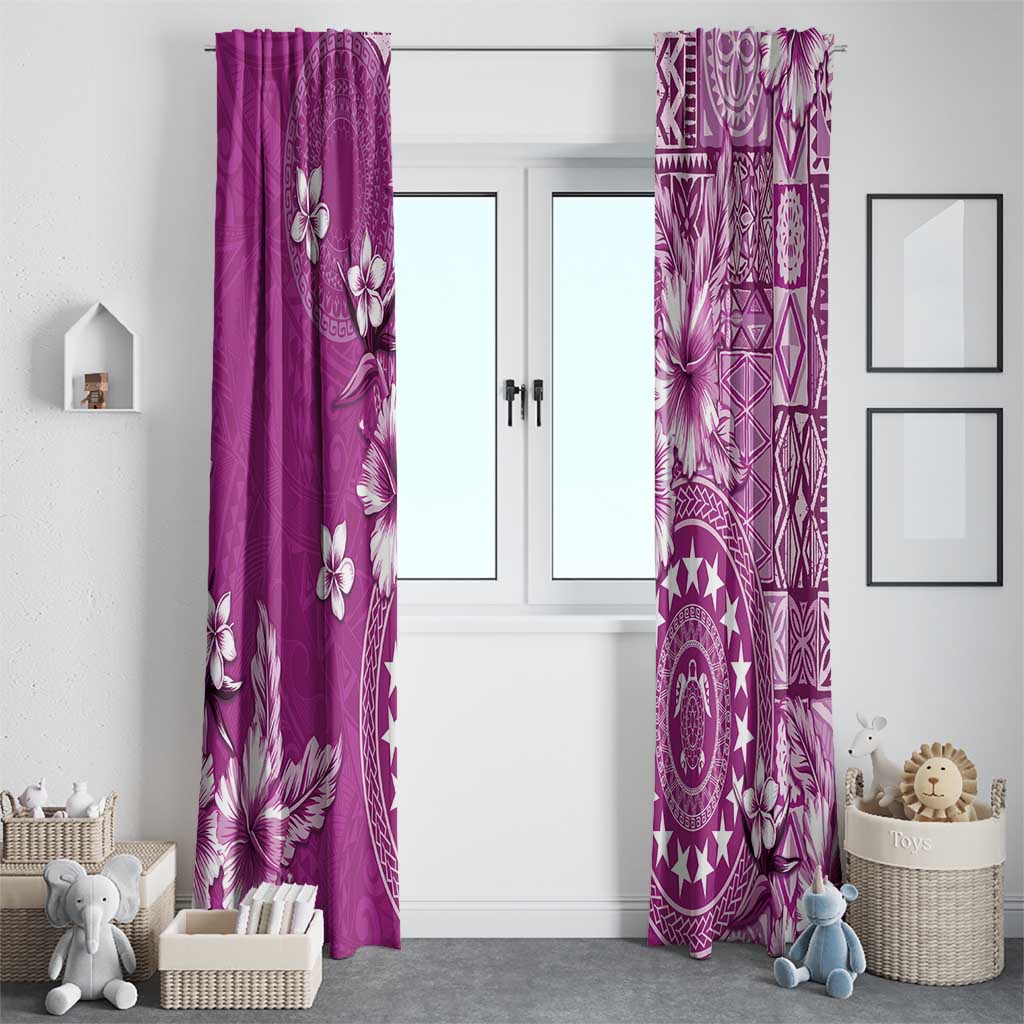 Cook Islands Window Curtain Fandango Hibiscus And Stars