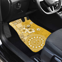 Cook Islands Car Mats Yellow Hibiscus And Stars
