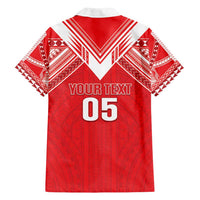 Custom Tahiti Football Family Matching Long Sleeve Bodycon Dress and Hawaiian Shirt Coat Of Arms Polynesian Tribal Pattern