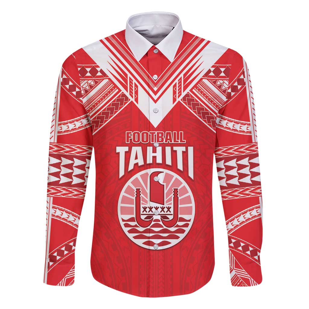 Custom Tahiti Football Family Matching Long Sleeve Bodycon Dress and Hawaiian Shirt Coat Of Arms Polynesian Tribal Pattern