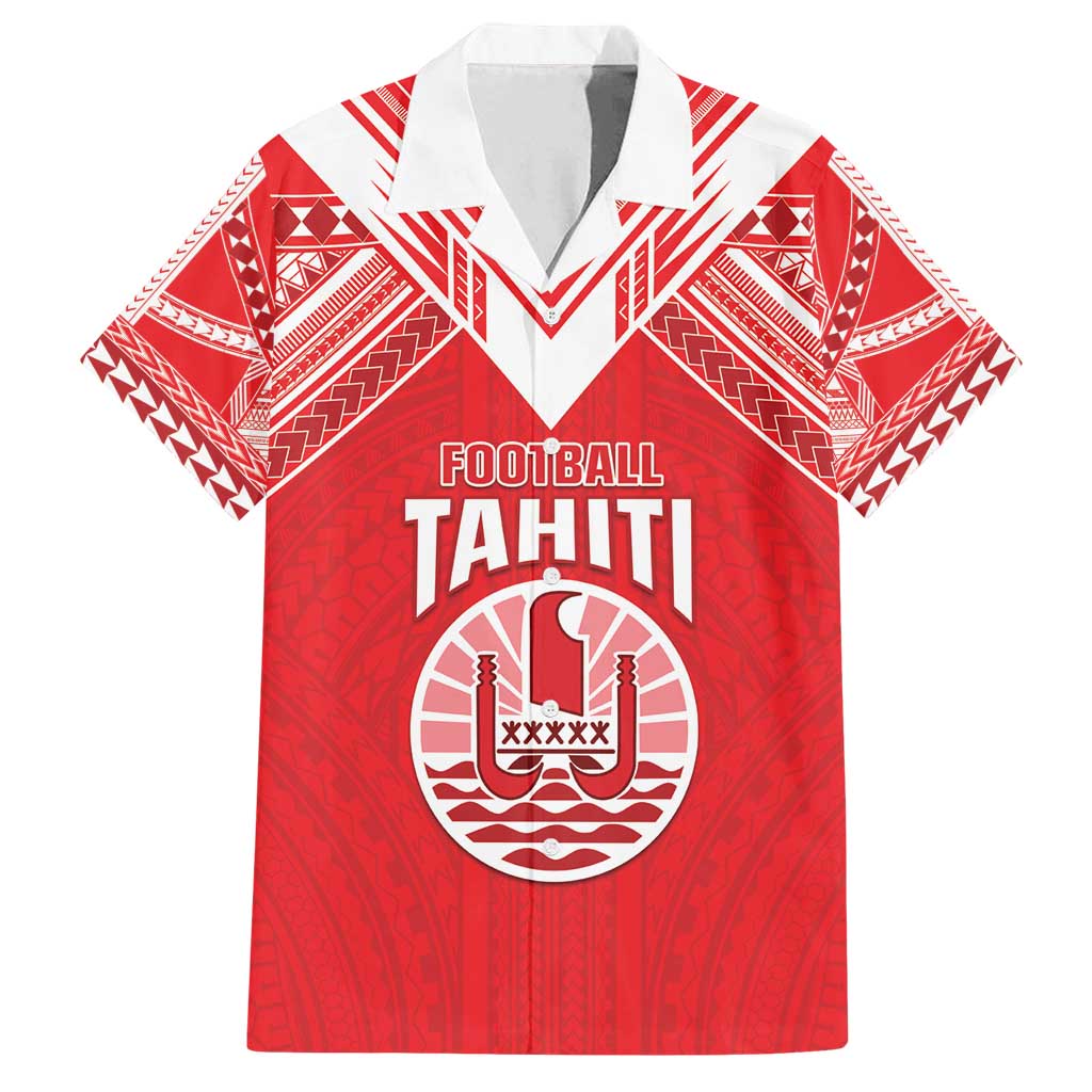 Custom Tahiti Football Family Matching Off Shoulder Maxi Dress and Hawaiian Shirt Coat Of Arms Polynesian Tribal Pattern