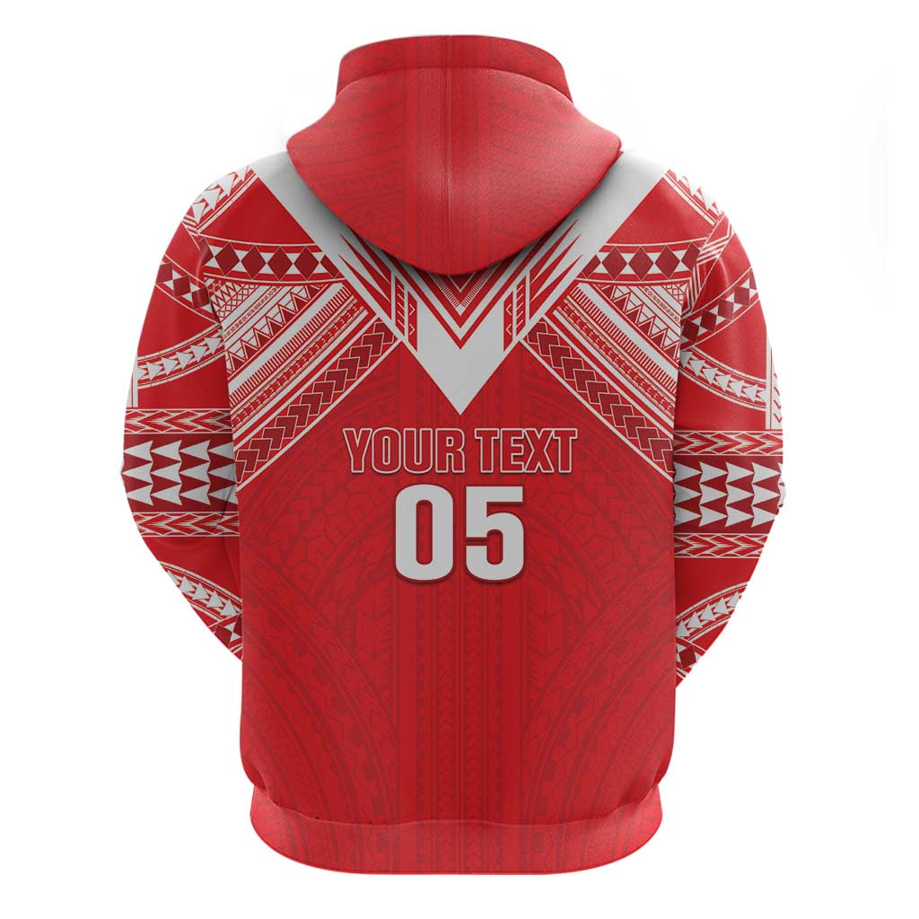 Custom Tahiti Football Hoodie Coat Of Arms Polynesian Tribal Pattern