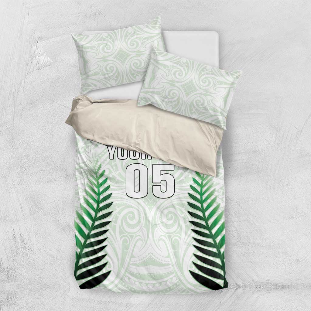 Custom New Zealand Fern Football Bedding Set Simple Style