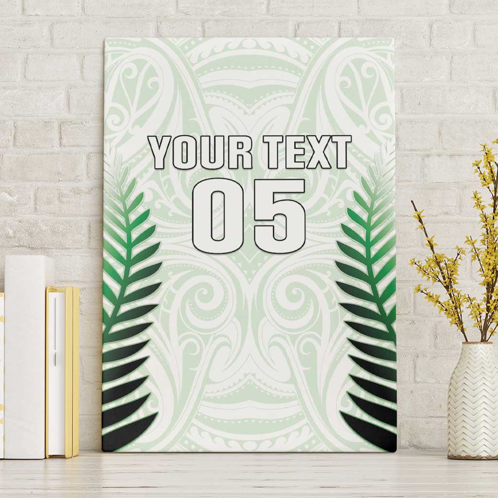 Custom New Zealand Fern Football Canvas Wall Art Simple Style