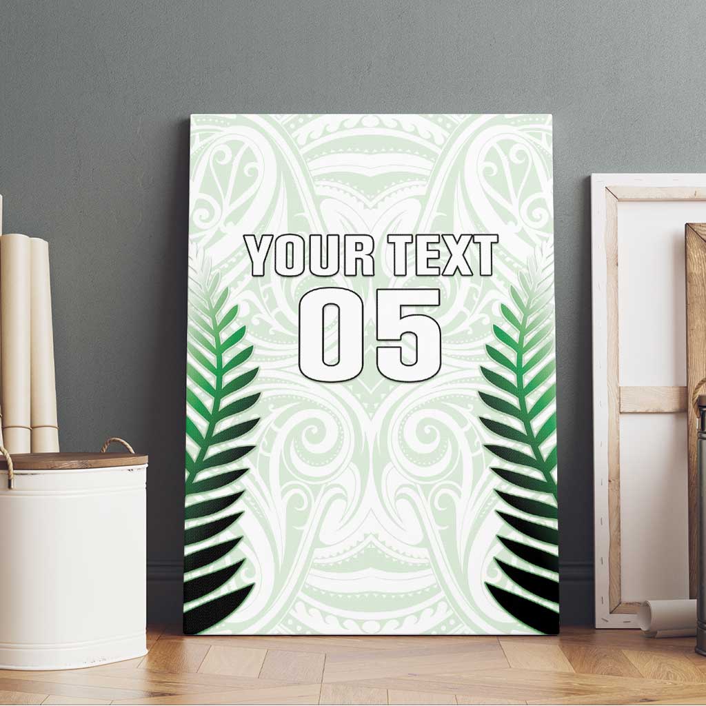 Custom New Zealand Fern Football Canvas Wall Art Simple Style