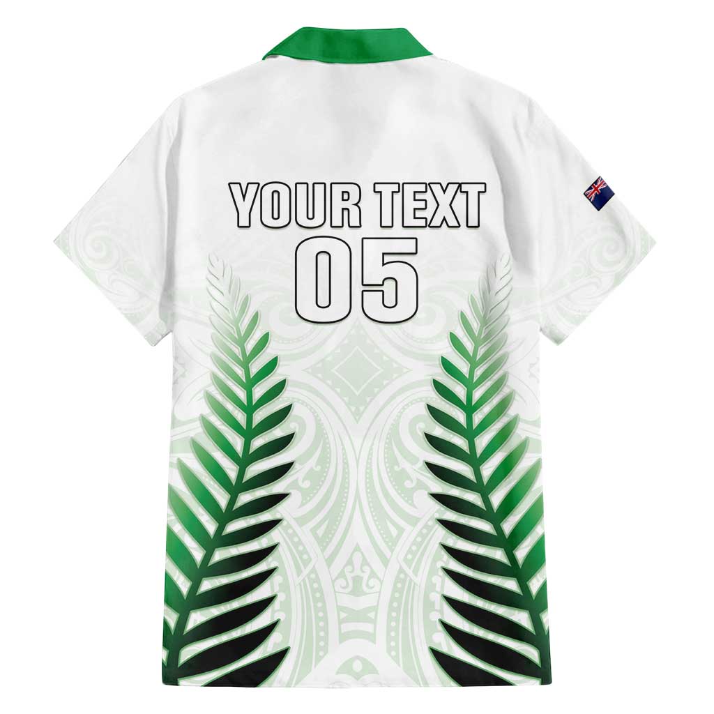 Custom New Zealand Fern Football Family Matching Puletasi and Hawaiian Shirt Simple Style