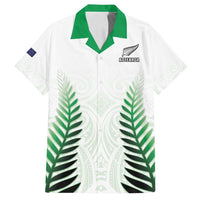 Custom New Zealand Fern Football Family Matching Summer Maxi Dress and Hawaiian Shirt Simple Style