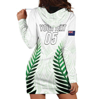 Custom New Zealand Fern Football Hoodie Dress Simple Style