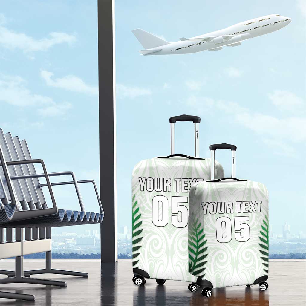 Custom New Zealand Fern Football Luggage Cover Simple Style