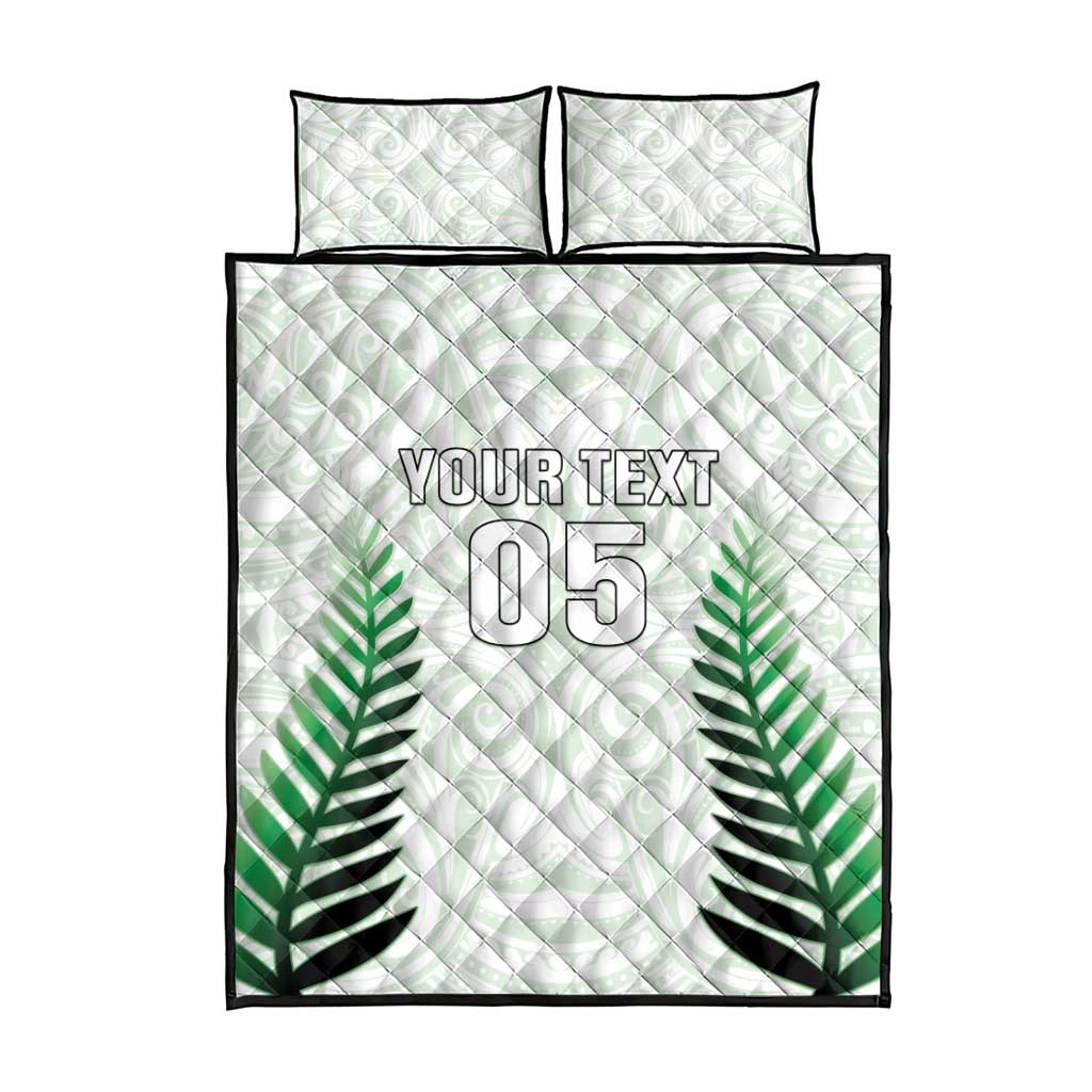 Custom New Zealand Fern Football Quilt Bed Set Simple Style