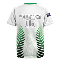 Custom New Zealand Fern Football Rugby Jersey Simple Style