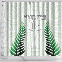 Custom New Zealand Fern Football Shower Curtain Simple Style