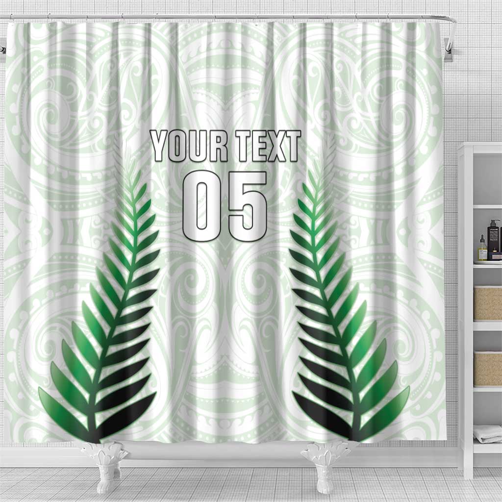 Custom New Zealand Fern Football Shower Curtain Simple Style