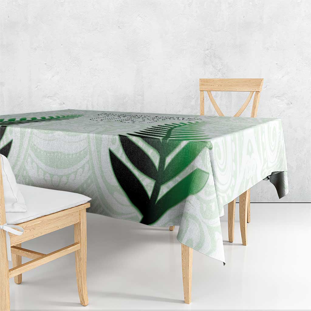 Custom New Zealand Fern Football Tablecloth Simple Style