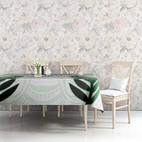 Custom New Zealand Fern Football Tablecloth Simple Style