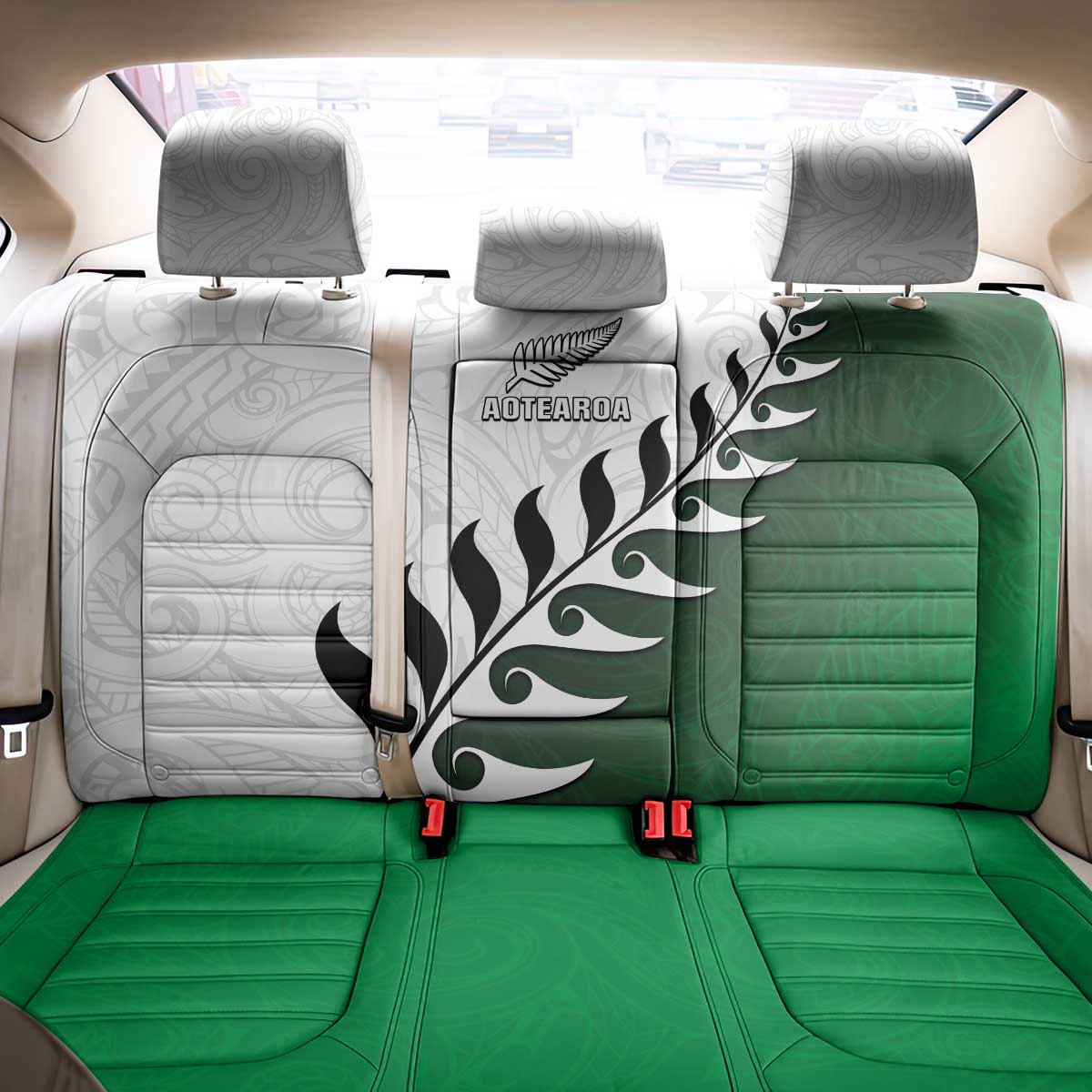 New Zealand Football Back Car Seat Cover Go Aotearoa