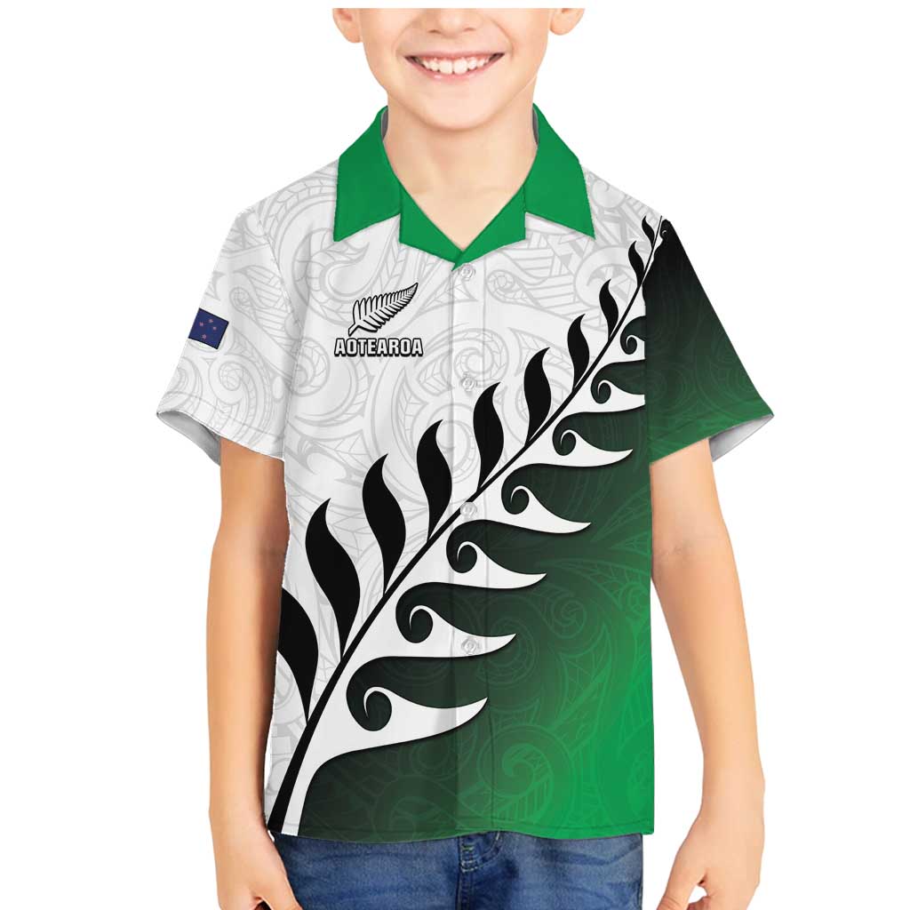 Custom New Zealand Football Family Matching Mermaid Dress and Hawaiian Shirt Go Aotearoa