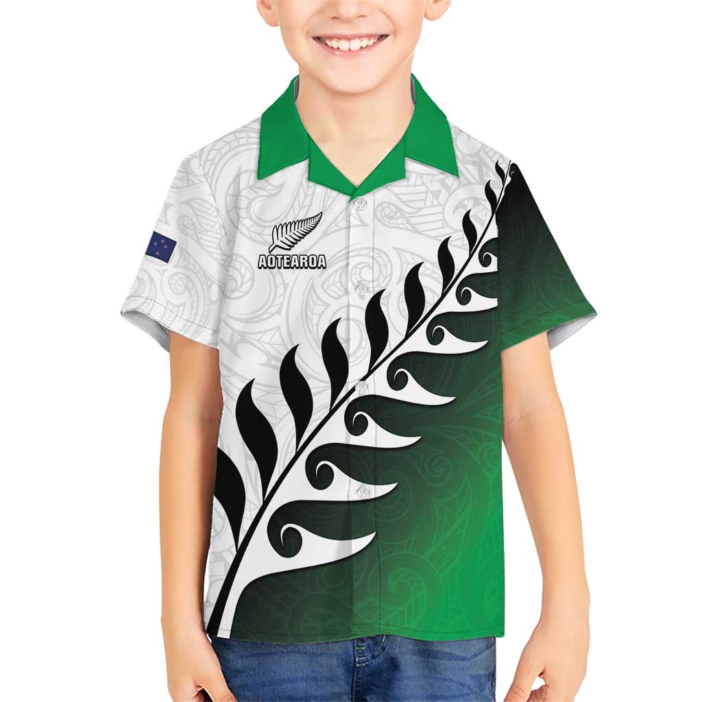 Custom New Zealand Football Family Matching Short Sleeve Bodycon Dress and Hawaiian Shirt Go Aotearoa