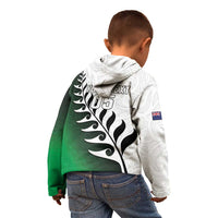 Custom New Zealand Football Kid Hoodie Go Aotearoa