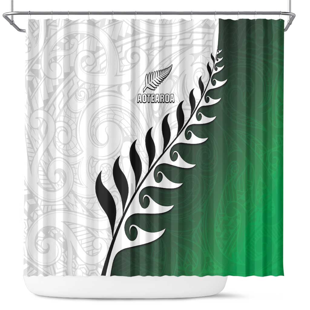 New Zealand Football Shower Curtain Go Aotearoa
