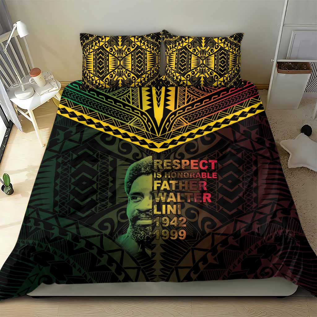 Happy Vanuatu Father Lini Day Bedding Set