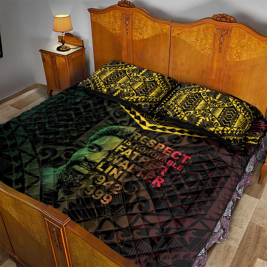 Happy Vanuatu Father Lini Day Quilt Bed Set