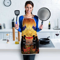 ANZAC Day Apron Remembrance Tribute Soldiers And Poppy Field