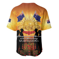 ANZAC Day Baseball Jersey Remembrance Tribute Soldiers And Poppy Field LT05 - Polynesian Pride