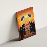 ANZAC Day Canvas Wall Art Remembrance Tribute Soldiers And Poppy Field LT05 - Polynesian Pride