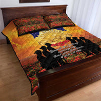 ANZAC Day Quilt Bed Set Remembrance Tribute Soldiers And Poppy Field LT05 - Polynesian Pride