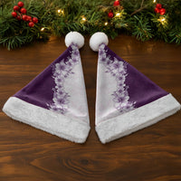 Hawaii Hibiscus Flowers Christmas Santa Hat Purple Polynesian Pattern LT05 - Polynesian Pride